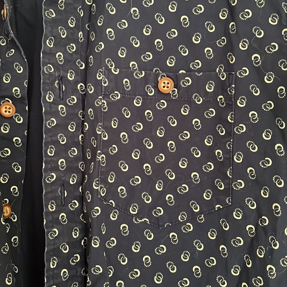 Patterned Short Sleeve Button Up - Picture 3 of 5